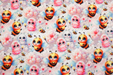Baumwolljersey Digital Cute Bee´s - Muster 2